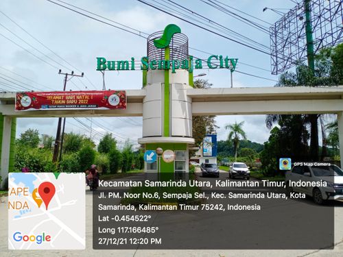 foto gerbang perumahan BUMI SEMPAJA CITY SAMARINDA