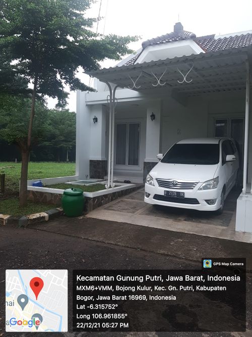 foto tampak rumah tipe 50/90 perumahan Cikeas River View 2