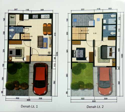 foto denah rumah tipe 90 perumahan CLARITI RESIDENCE