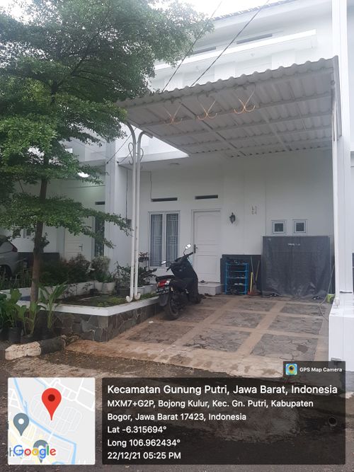 foto tampak rumah tipe 63/90 perumahan Cikeas River View 2