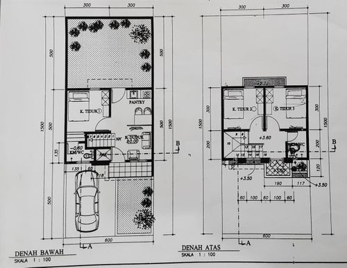 foto denah rumah tipe 63/90 perumahan Cikeas River View 2