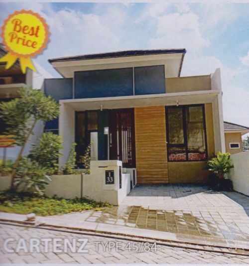 foto tampak rumah tipe 45/84 BLOK I perumahan Pandanaran Height