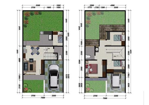 foto denah rumah tipe 41 perumahan GEDONG KALORAN RESIDENCE