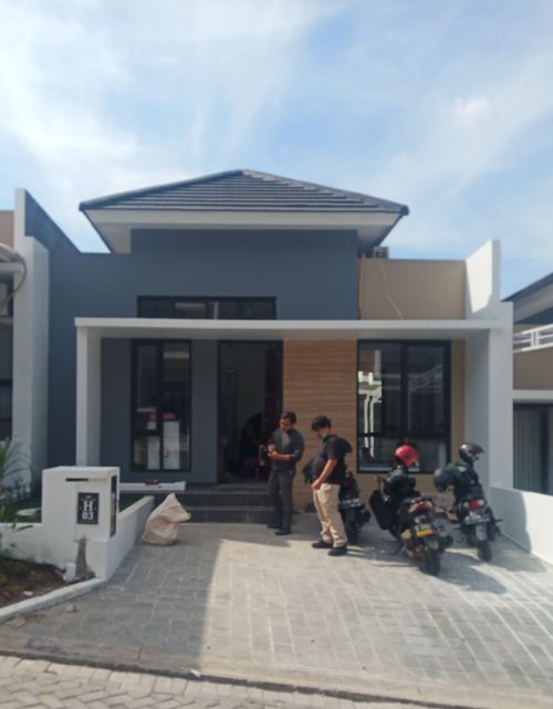 foto tampak rumah tipe 45/84 BLOK H perumahan Pandanaran Height
