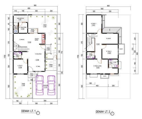 foto denah rumah tipe 139/153 perumahan KEBUN RAYA RESIDENCE