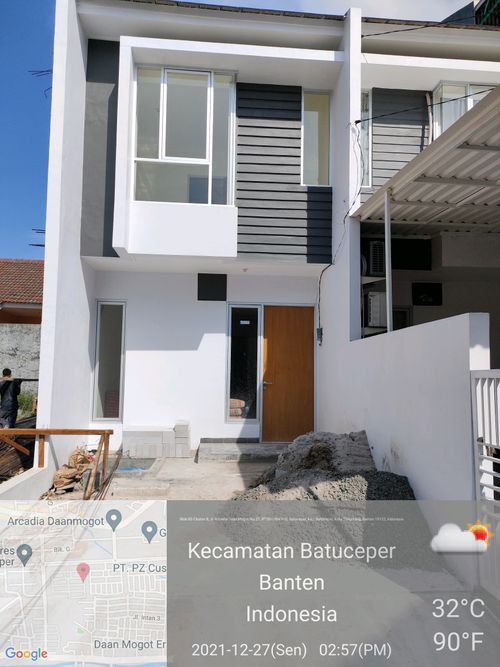 foto tampak rumah tipe TOURMARINE B 3 NO 56 perumahan Daan Mogot Arcadia
