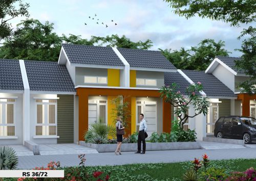 foto tampak rumah tipe RS 36/72 perumahan SAMESTA ROYAL CAMPAKA