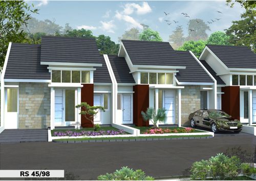 foto tampak rumah tipe RS 45/98 perumahan SAMESTA ROYAL CAMPAKA