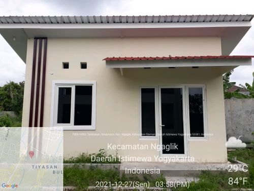 foto tampak rumah tipe Standar Non Hook perumahan PONDOK PERMAI KALIURANG