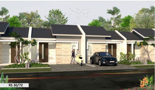 foto tampak rumah tipe RS 30/72 perumahan SAMESTA ROYAL CAMPAKA