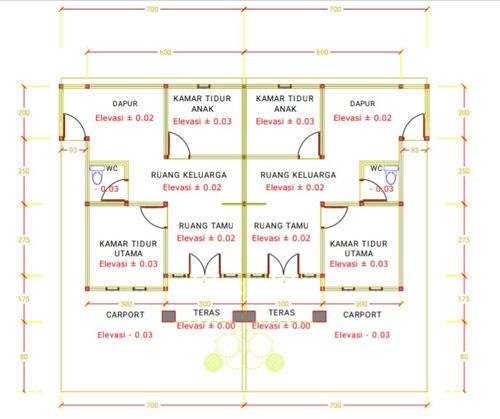 foto denah rumah tipe 36/84 perumahan PERUMAHAN GRAND TAJ'MAHAL
