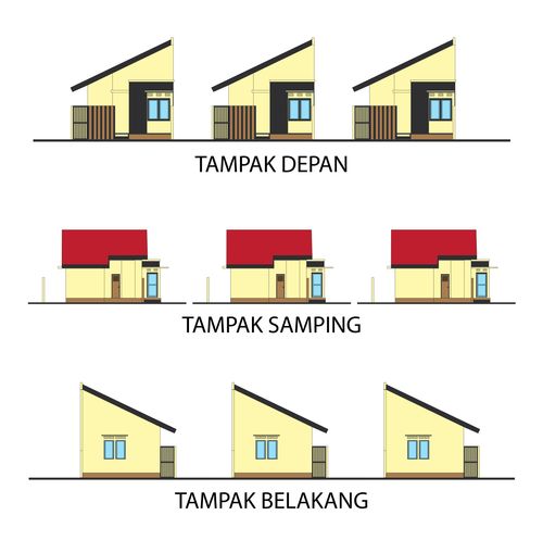 foto tampak rumah tipe subsidi perumahan MAHKOTA GRIYA MANDIRI