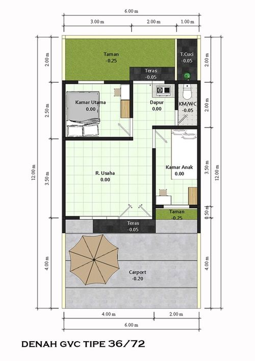 foto denah rumah tipe RUMAH NIAGA perumahan Grandvista Cikarang