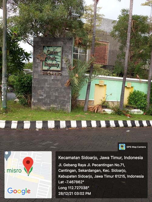 foto gerbang perumahan Perum Green Park Regency