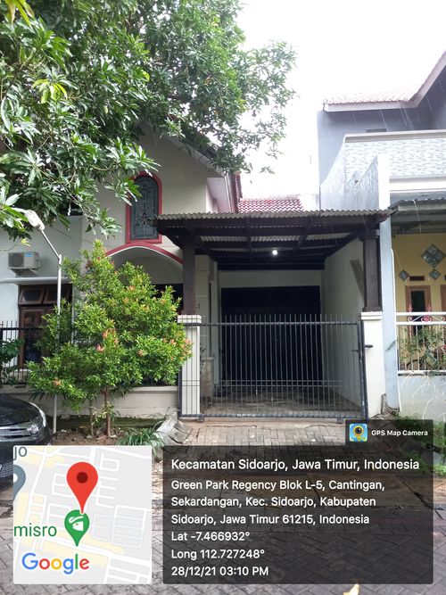 foto contoh rumah perumahan Perum Green Park Regency