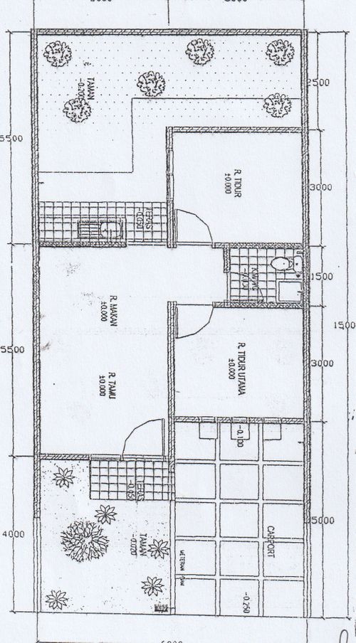 foto denah rumah tipe AMATHYS PLUS C 7 NO 20 perumahan Daan Mogot Arcadia