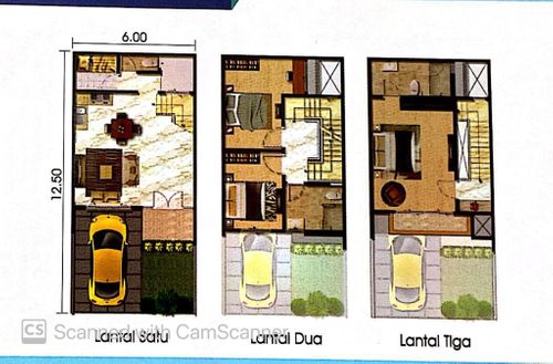 foto denah rumah tipe ALPEN perumahan THE PIANO GOLF - 6A
