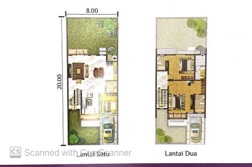 foto denah rumah tipe PINE perumahan HARMONY GOLF - 3,6