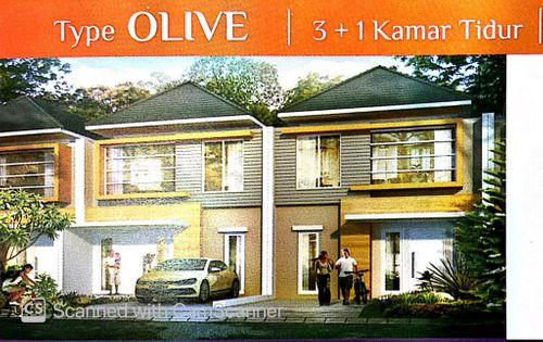 foto tampak rumah tipe OLIVE perumahan HARMONY GOLF - 3,6