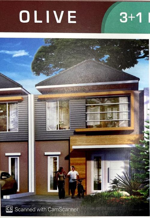 foto tampak rumah tipe OLIVE perumahan THE SYMPHONY GOLF - 2,3,5