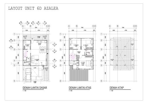 foto denah rumah tipe AZALEA-6D perumahan AZALEA RESIDENCE