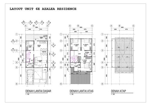 foto denah rumah tipe AZALEA-6E perumahan AZALEA RESIDENCE