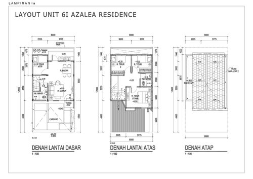 foto denah rumah tipe AZALEA-6I perumahan AZALEA RESIDENCE