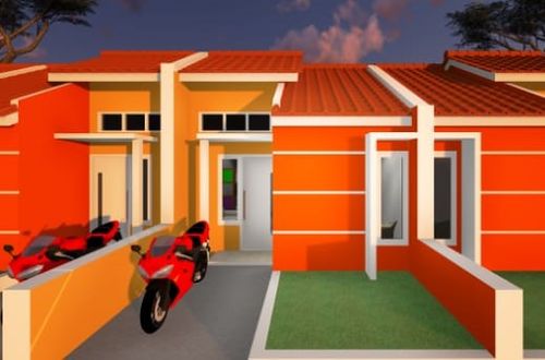 foto tampak rumah tipe 36 perumahan GRAND ZAM ZAM REGENCY