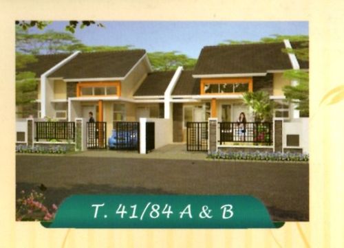 foto tampak rumah tipe 41/84 B perumahan Taman Krakatau - Margatani