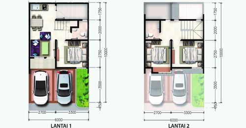 foto denah rumah tipe Chrysant perumahan Serpong Lakeville