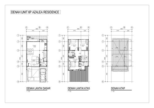 foto denah rumah tipe AZALEA-6P perumahan AZALEA RESIDENCE