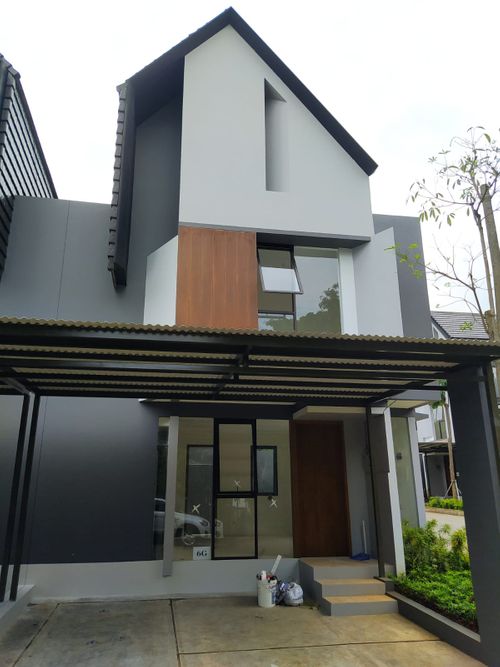 foto tampak rumah tipe AZALEA-6G perumahan AZALEA RESIDENCE