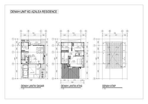 foto denah rumah tipe AZALEA-6G perumahan AZALEA RESIDENCE