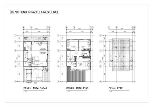 foto denah rumah tipe AZALEA-6N perumahan AZALEA RESIDENCE
