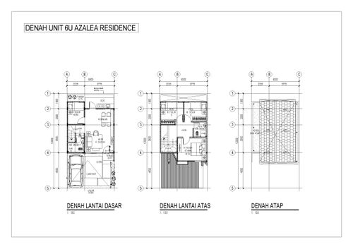 foto denah rumah tipe AZALEA-6U perumahan AZALEA RESIDENCE