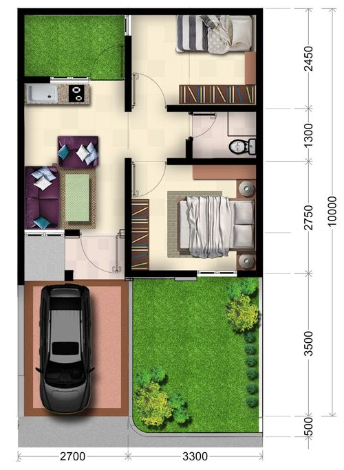foto denah rumah tipe Cattleya perumahan Serpong Lakeville