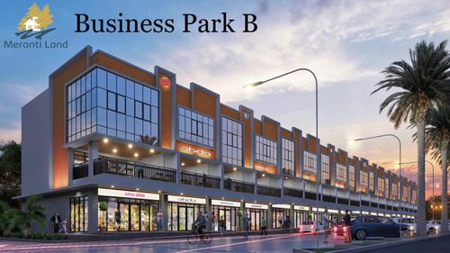 foto tampak rumah tipe BUSINESS PARK B perumahan MERANTI LAND