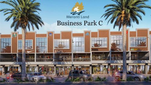 foto tampak rumah tipe BUSINESS PARK C perumahan MERANTI LAND