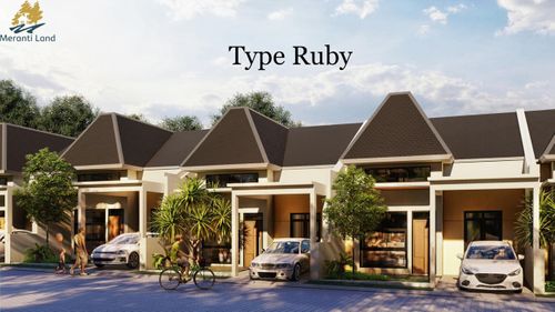 foto tampak rumah tipe RUBY perumahan MERANTI LAND