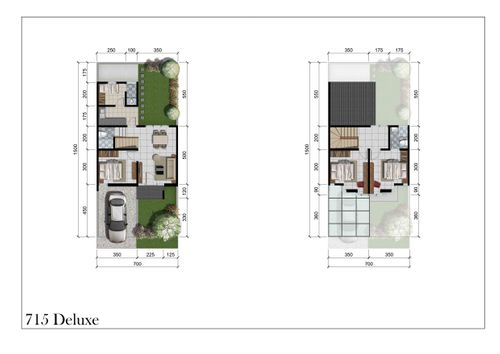 foto denah rumah tipe FURANNO DELUXE perumahan NORTHWEST CENTRAL CITRALAND