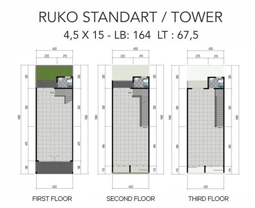 foto denah rumah tipe RUKO STANDART (NV7) perumahan NORTHWEST CENTRAL CITRALAND