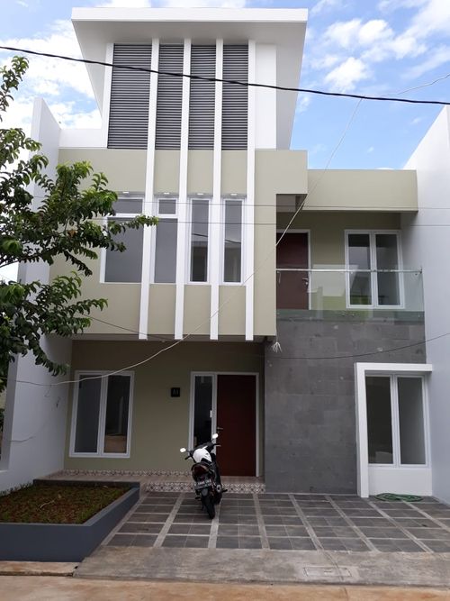 foto tampak rumah tipe Standard perumahan CIMANGGIS GREEN CYBER