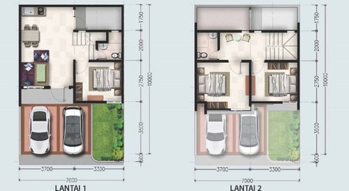 foto denah rumah tipe Asoka perumahan Serpong Lakeville