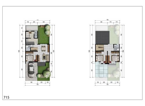foto denah rumah tipe ANDALUCIA DELUXE perumahan NORTHWEST HILL CITRALAND