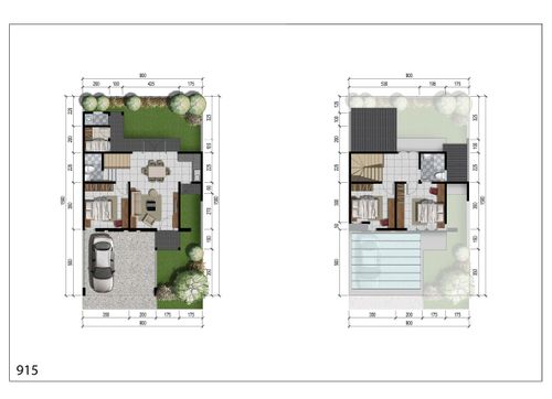 foto denah rumah tipe LEXINGTON perumahan NORTHWEST HILL CITRALAND
