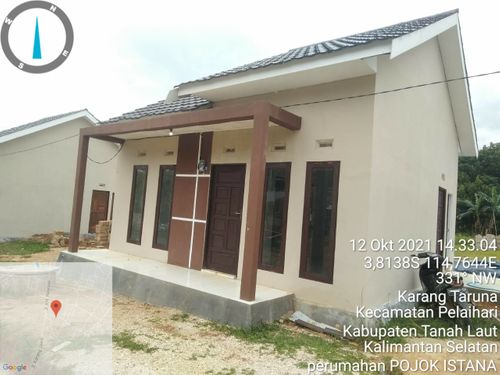 foto tampak rumah tipe 36 PLUS perumahan POJOK ISTANA