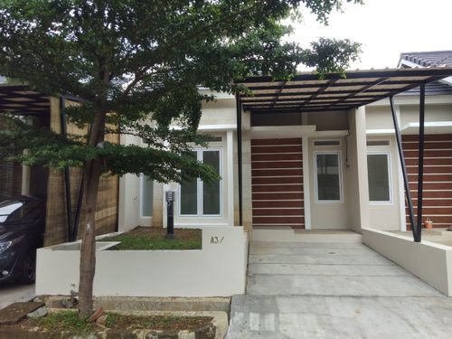 foto tampak rumah tipe A3/18 perumahan CILEBUT RESIDENCE