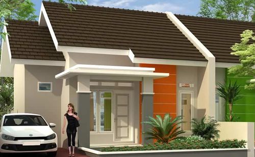 foto tampak rumah tipe 40 perumahan GEDONGAN INDAH
