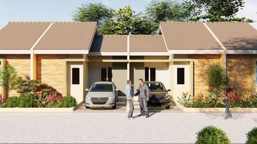 foto tampak rumah tipe Bougenville perumahan TEBET HILLS & QUEEN COURT