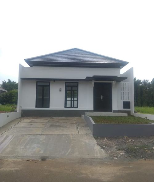 foto tampak rumah tipe PADMA-D perumahan Taman Arcadia Mediterania